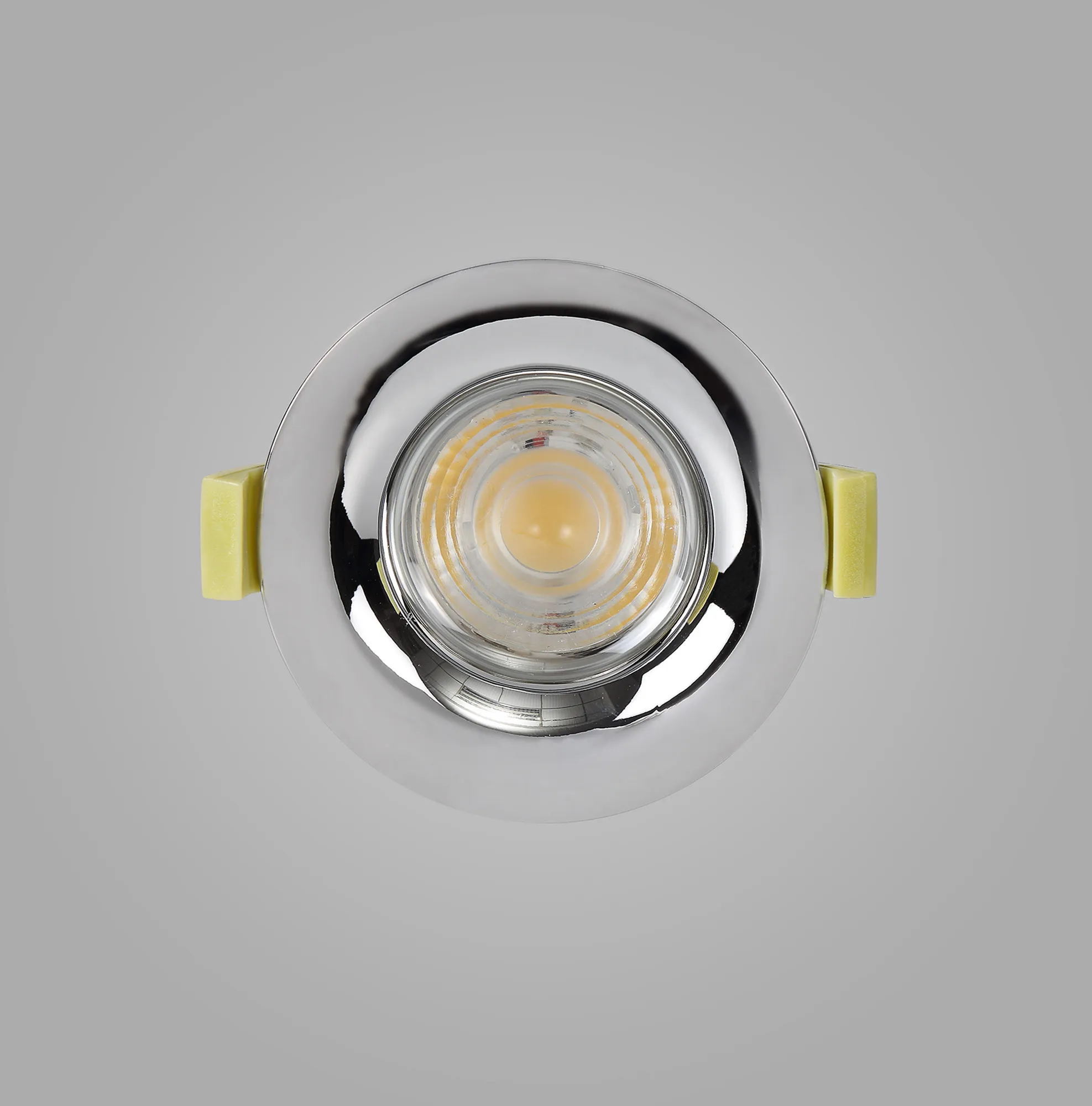 Bruve 10 Tridonic Powered 10W 2700K 710lm 36° CRI>90 LED Engine Polished Chrome Fixed Round Recessed Downlight, Inner Glass cover, IP65 DM200774  Dlux Bruve 10 IP65